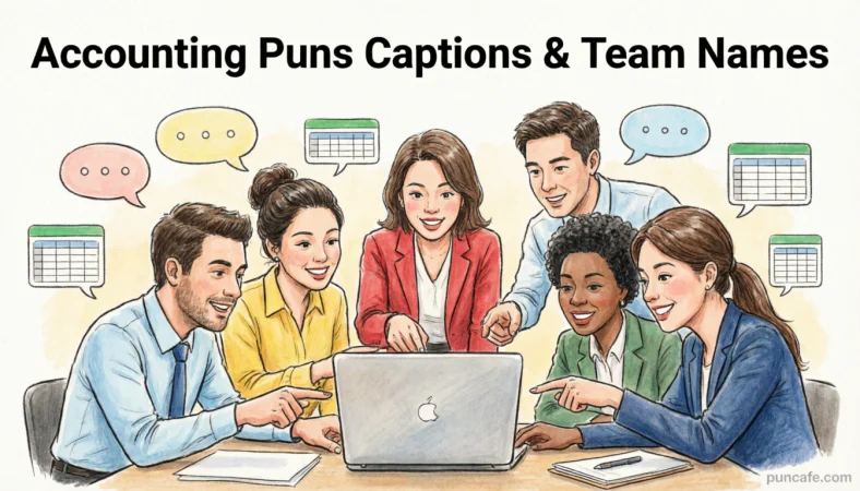 Accounting Puns Captions, Team Names & Pick Up Lines