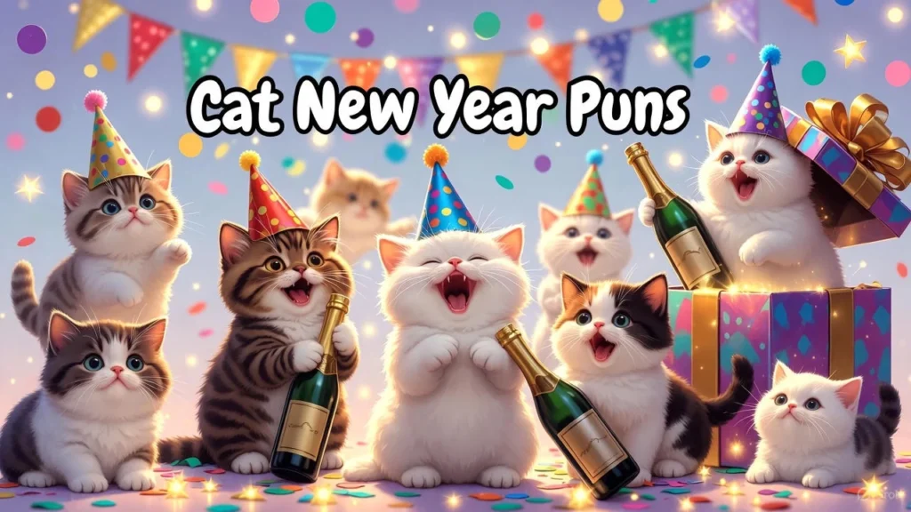 Cat New Year Puns