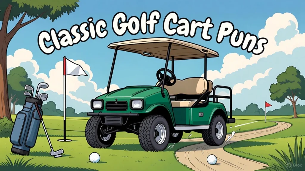 Classic Golf Cart Puns