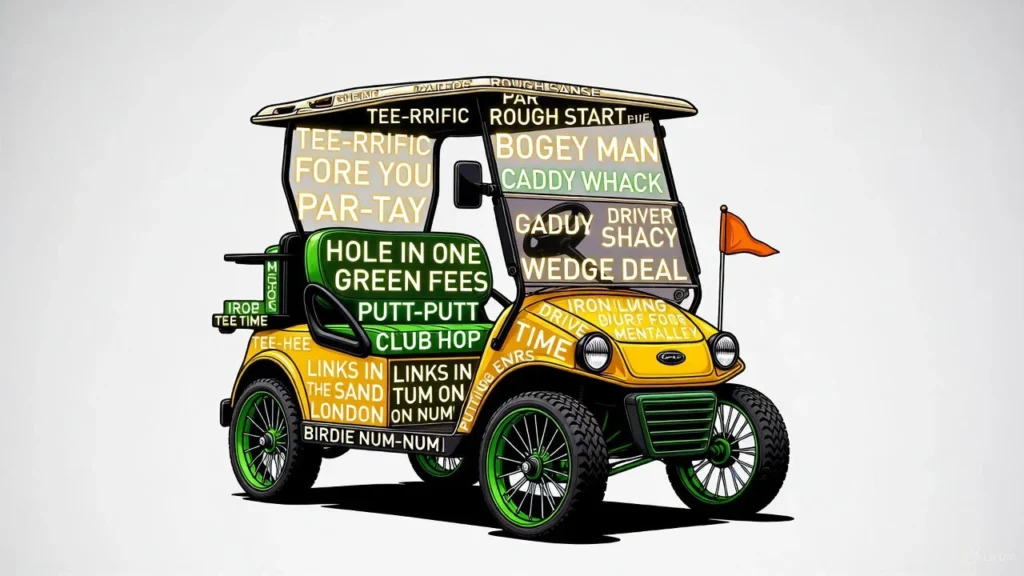 Clever Golf Cart Wordplay
