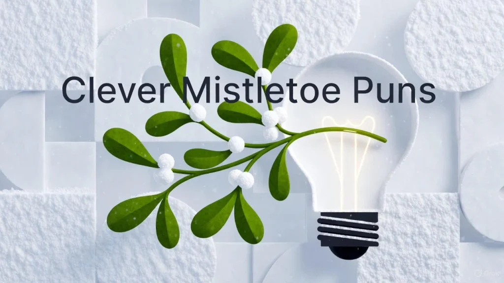 Clever Mistletoe Puns