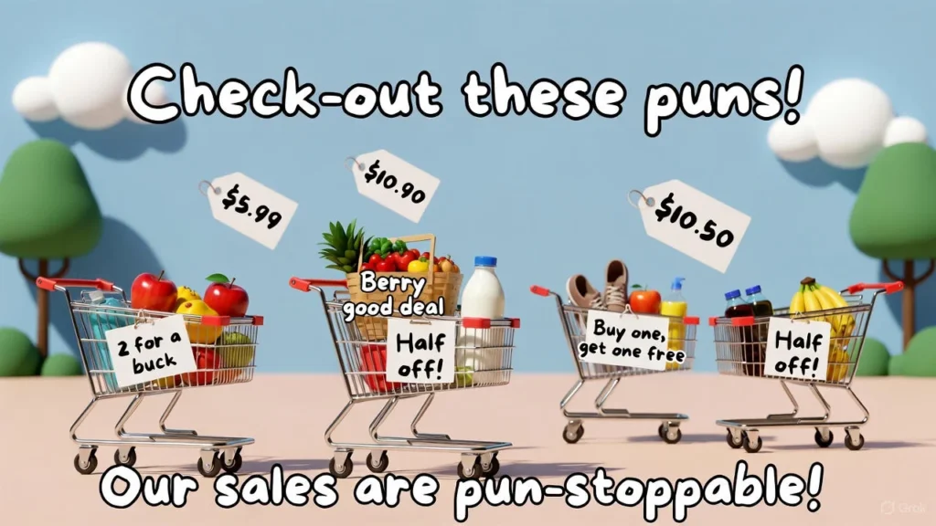 Clever & Witty Sale Puns