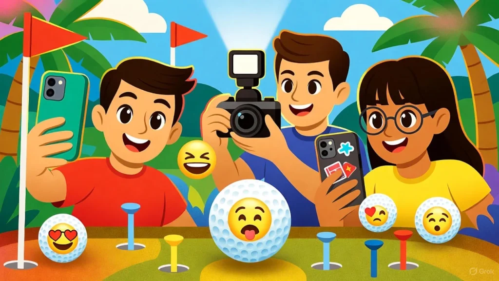 Instagram-Friendly Putt-Putt Captions