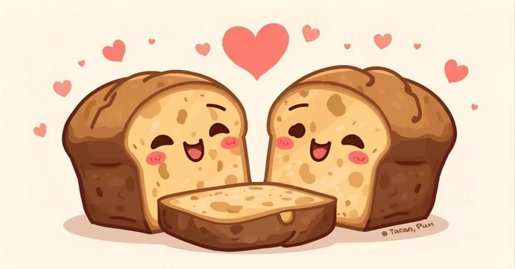 Romantic Banana Bread Puns