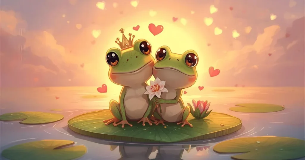 Romantic & Cute Couple Frog Name Puns