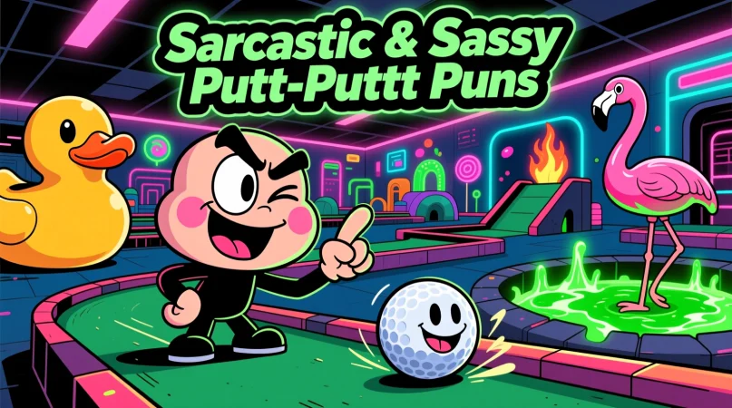 Sarcastic & Sassy Putt-Putt Puns