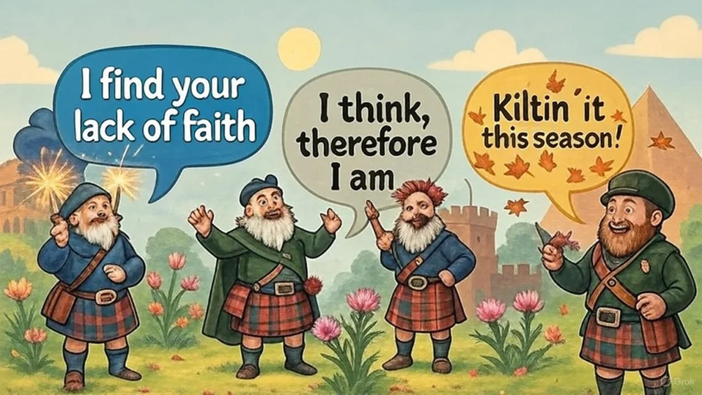 Seasonal Scottish Puns (Hogmanay to Halloween!)