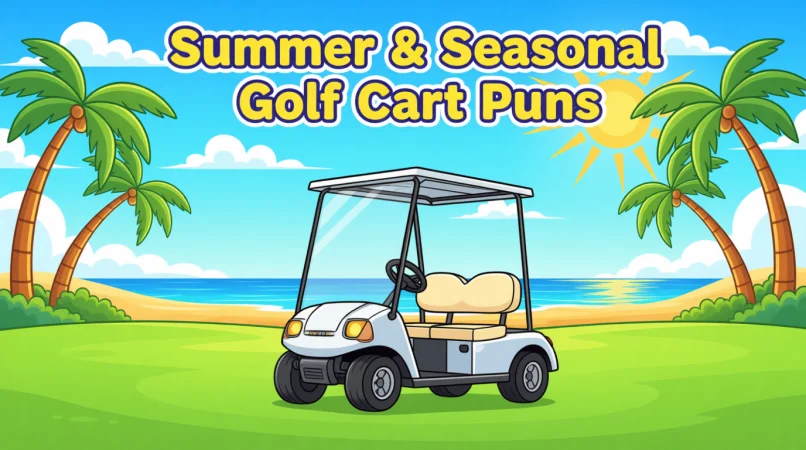Summer & Seasonal Golf Cart Puns