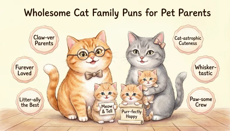Wholesome Cat Family Puns for Pet Parents