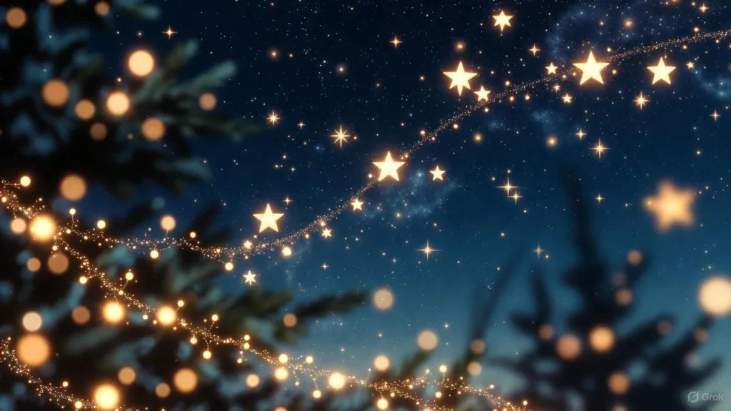 Aesthetic Christmas Night Background Puns