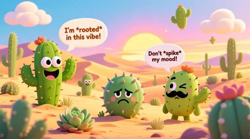 Cactus & Succulent Puns