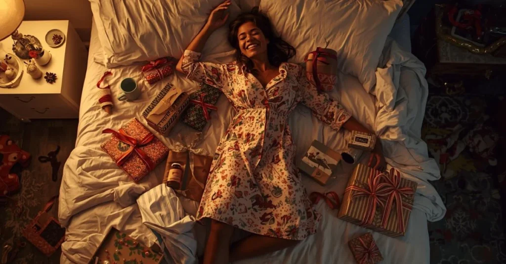 Chaotic Christmas Night Gown Puns