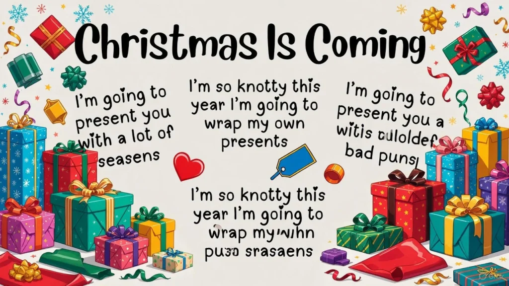 Christmas Is Coming Puns About Gifts