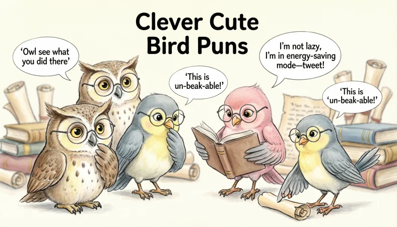 Clever Cute Bird Puns