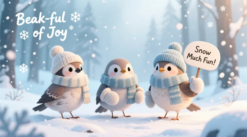 Cold Weather & Winter Bird Name Puns