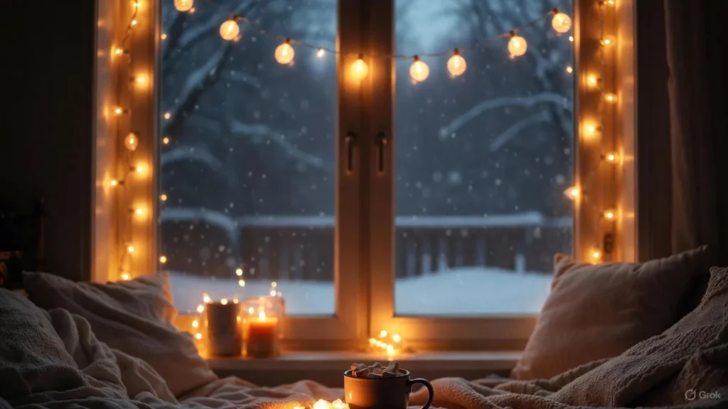 Cozy & Wintery Christmas Lights Puns