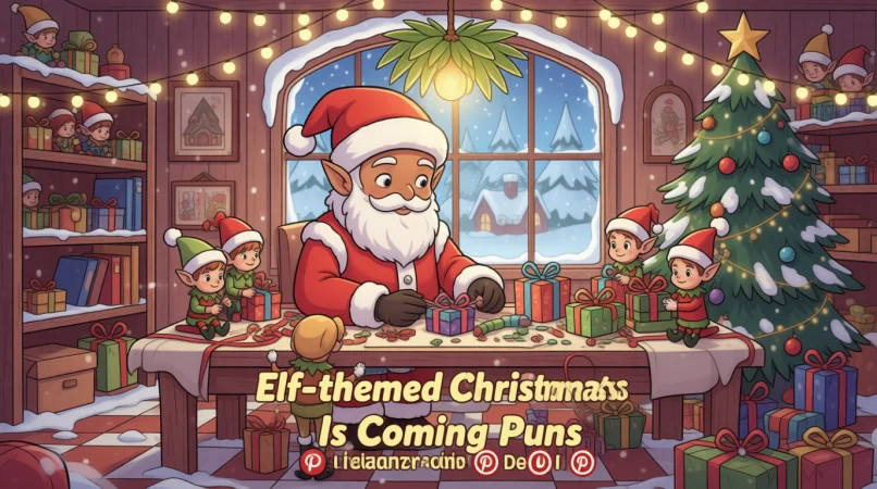 Elf Themed Christmas Is Coming Puns