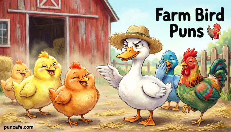 Farm-Style Funny Bird Names Puns