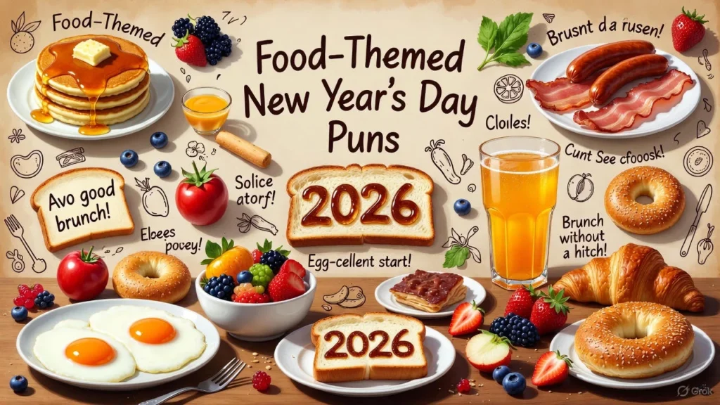 Food-Themed New Year’s Day Puns