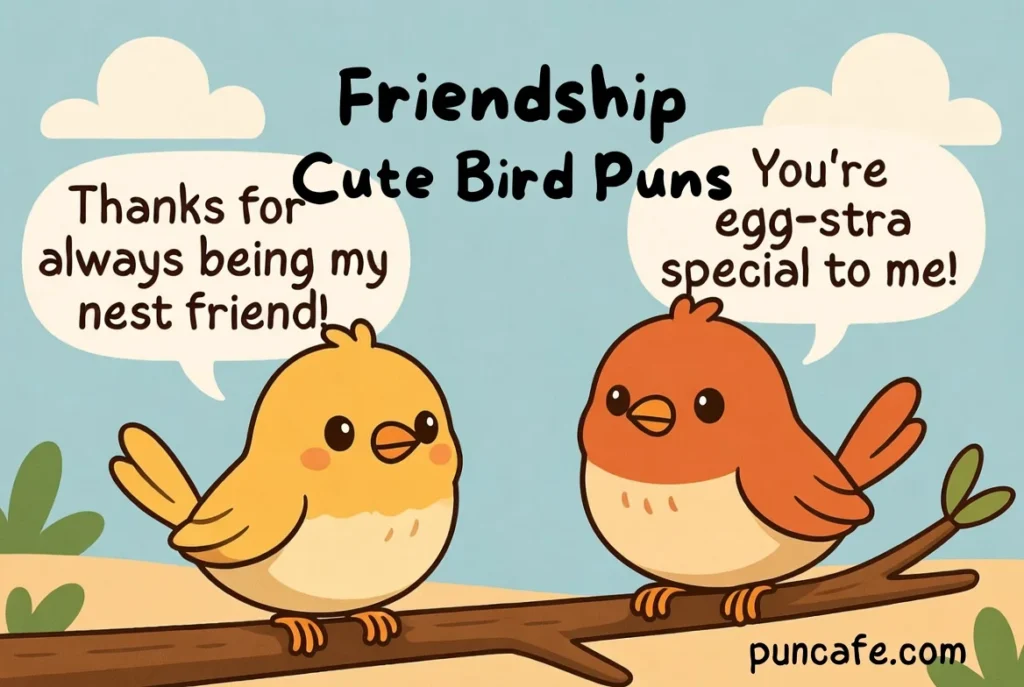 Friendship Cute Bird Puns