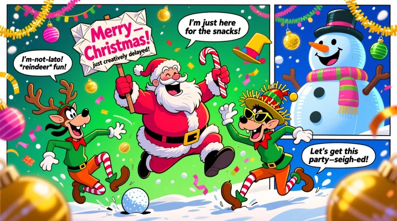 Funny On This Very Christmas Night Puns