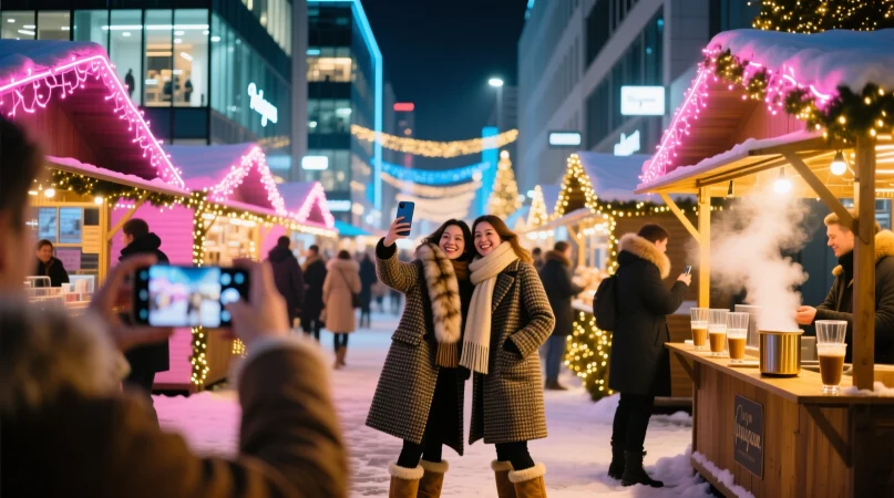 Instagram Christmas Night Market Puns