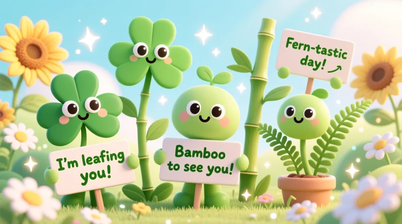 Lucky & Symbolic Plant Puns