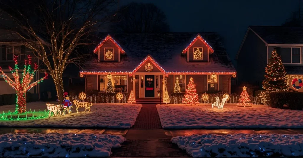Outdoor & House Christmas Lights Puns
