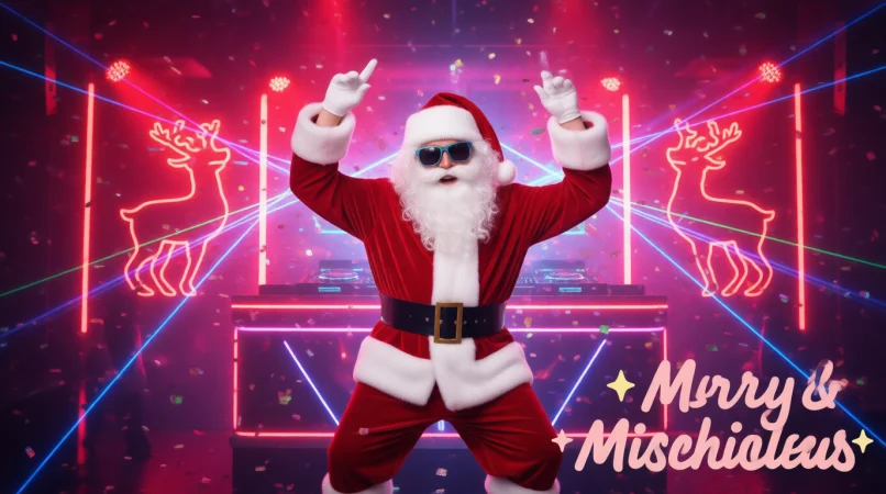 Santa in the Nightclub Puns