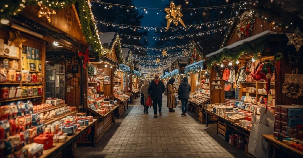 Shopping Christmas Night Market Puns