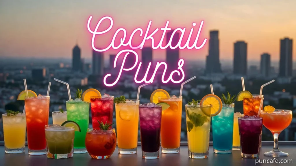 Cocktail & Mocktail Puns