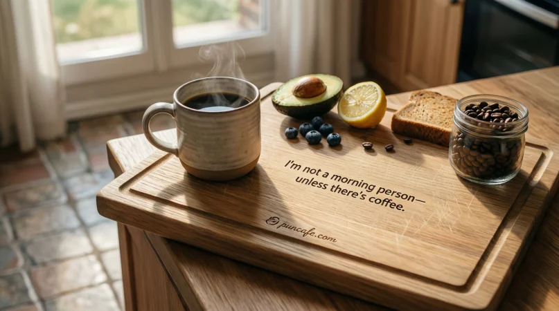 Coffee Lover Cutting Board Puns