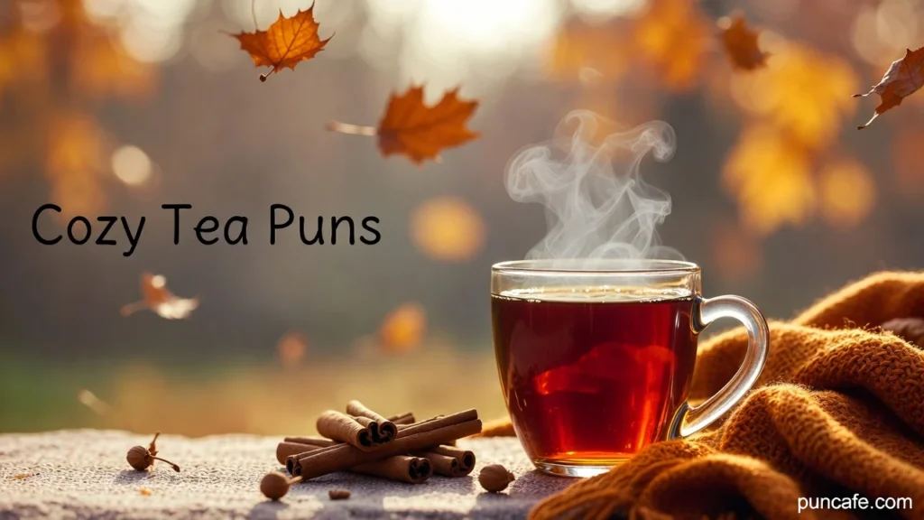 Cozy Tea Puns for Fall & Winter
