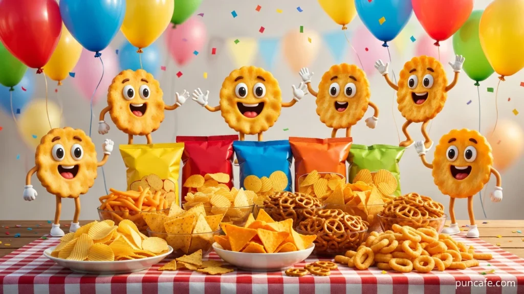 Party & Snack Table Chips Puns