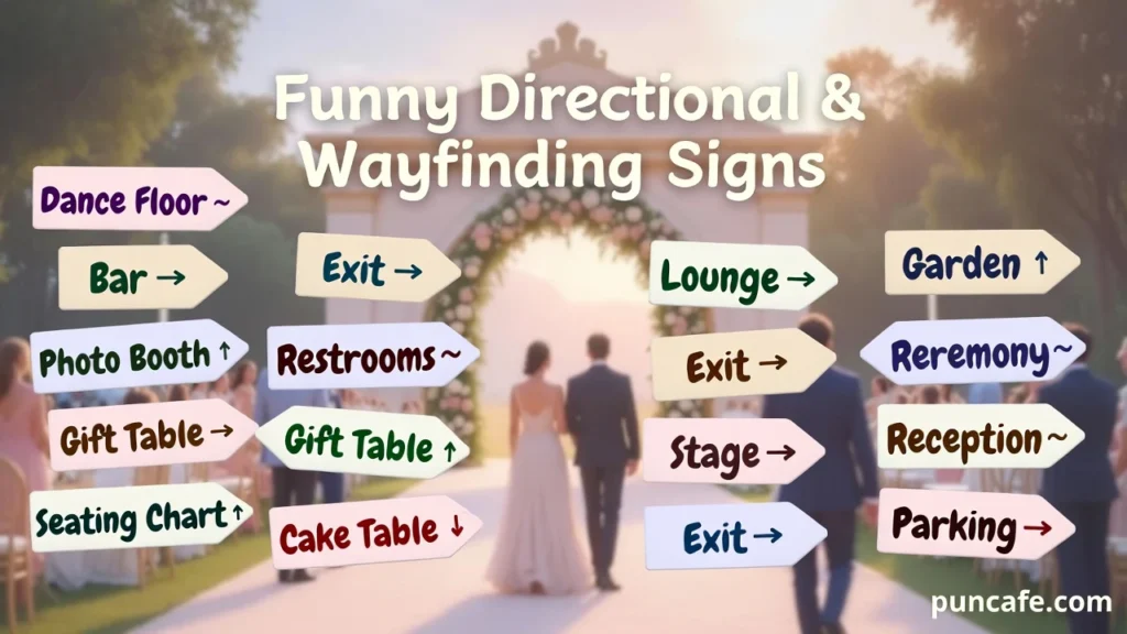 Funny Directional & Wayfinding Signs