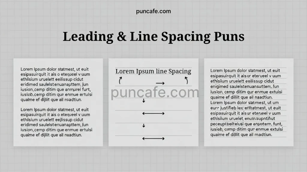 Leading & Line Spacing Puns