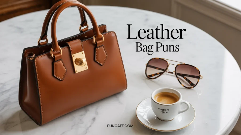 Leather Bag Puns for Luxury Captions