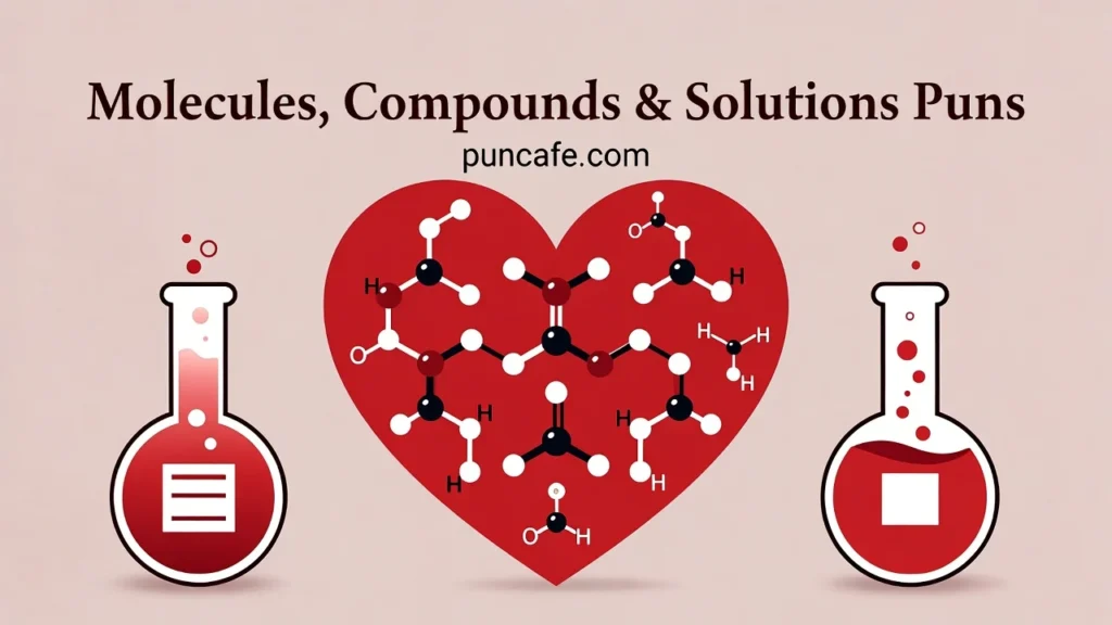 Molecules, Compounds & Solutions Puns