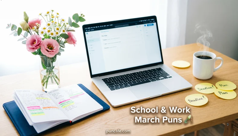 School & Work March Puns