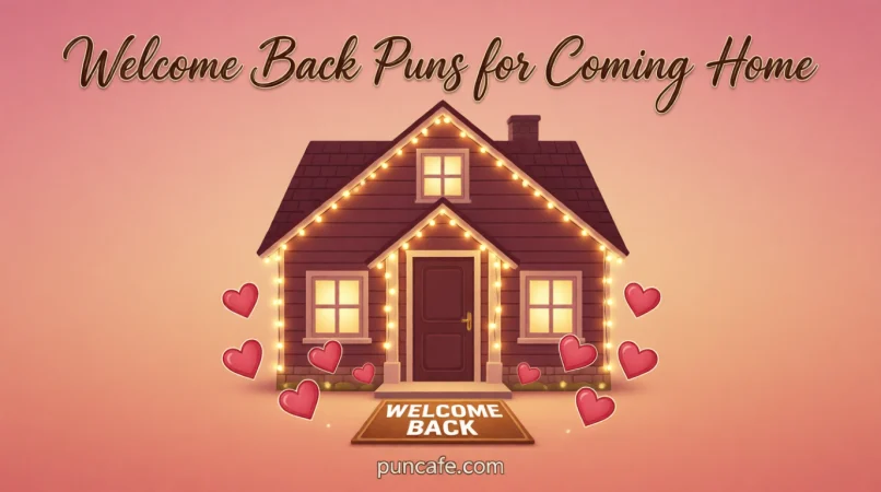 Welcome Back Puns for Someone Coming Home