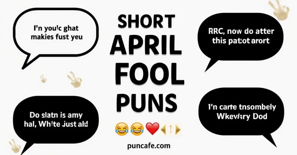 Short One-Liner April Fool Day Puns