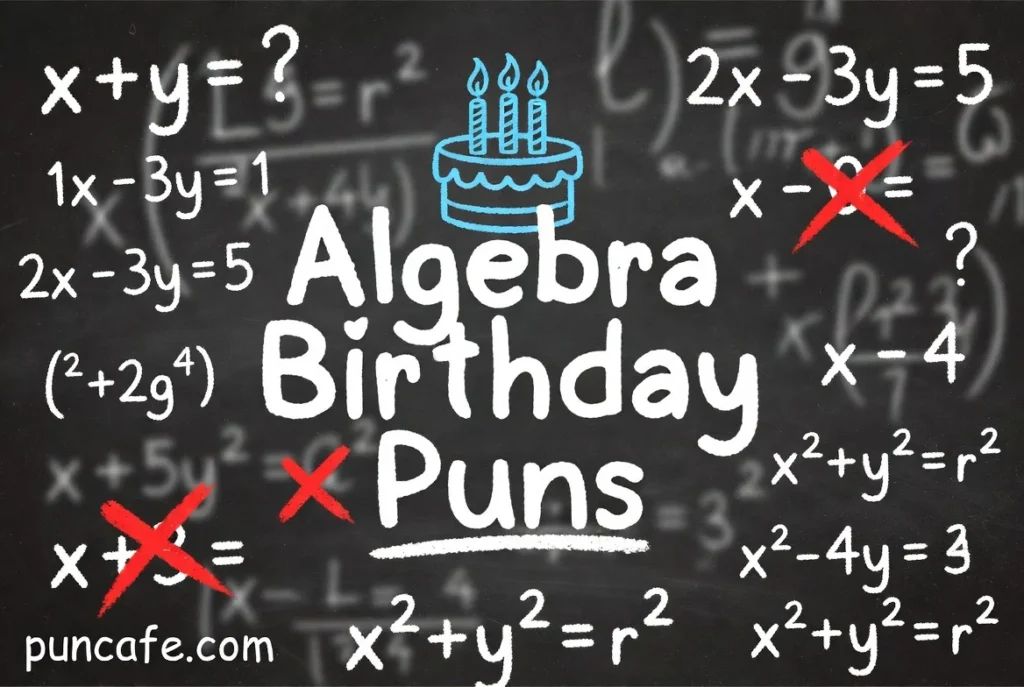 Algebra Math Birthday Puns