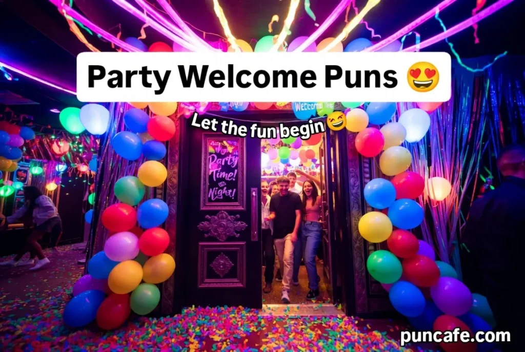 Party Welcome Puns