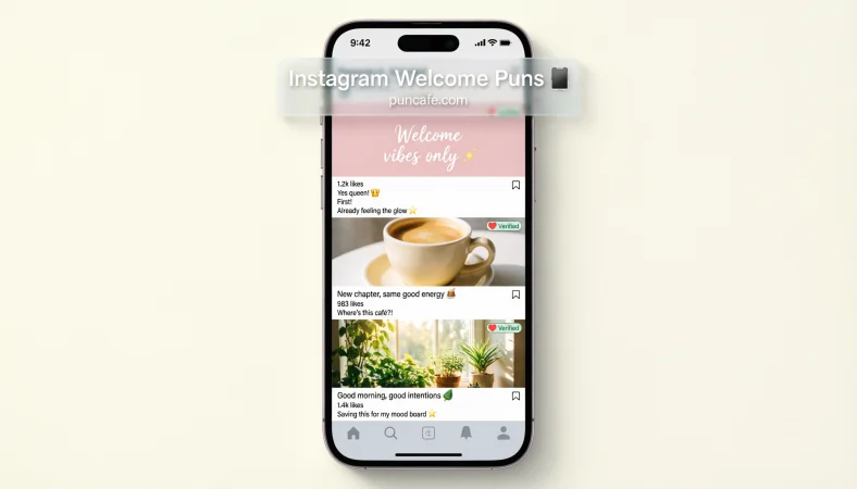Welcome Puns for Instagram Captions