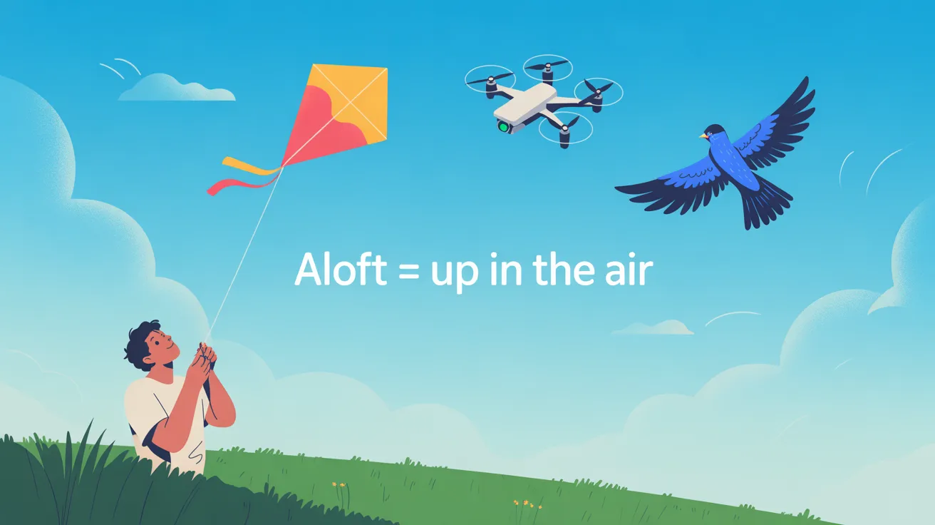 Aloft Meaning