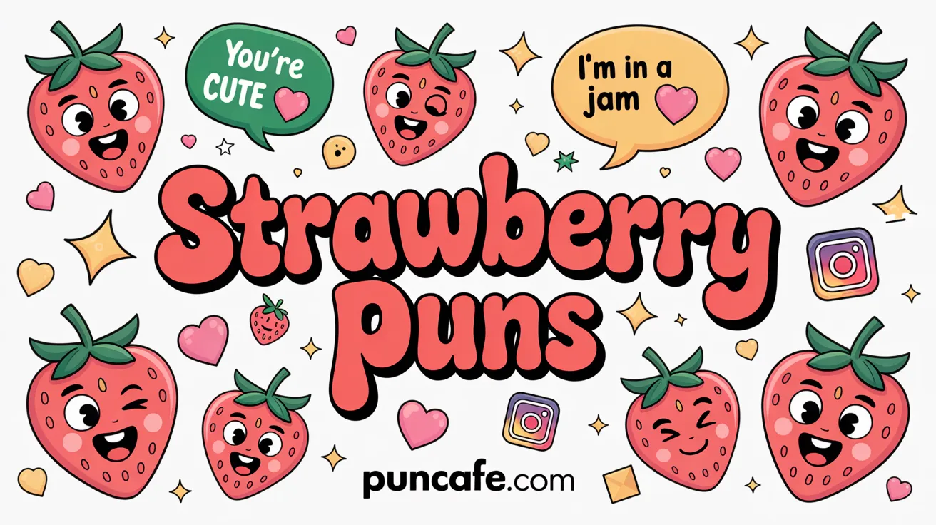 250+ Strawberry Puns 🍓 Sweet & Juicy 2026